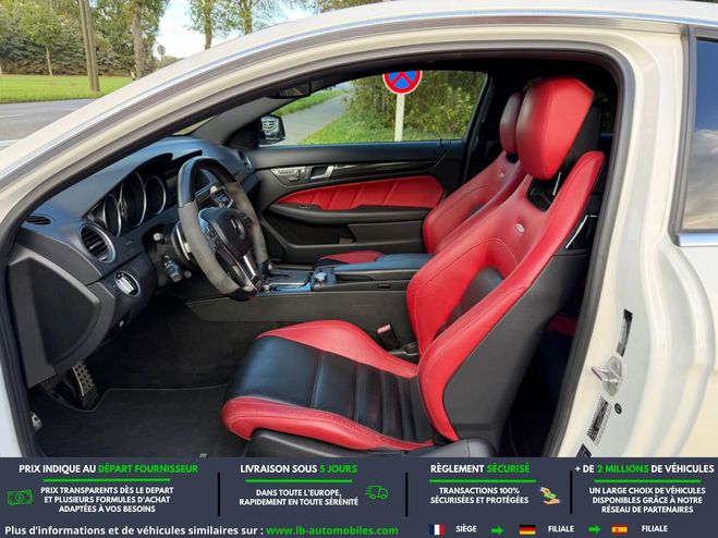 Mercedes Classe C 63 AMG BVA Blanc M�tallique de 2012
