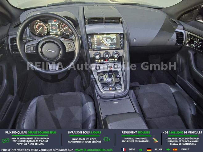 Jaguar F-Type Cabriolet V6 3L  340 ch BVA Noir M�tallique de 2016