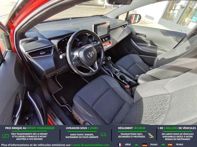 Toyota Corolla Hybride 122 ch BVA Rouge de 2019