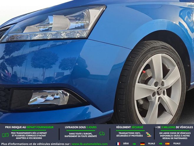 Skoda Fabia 1.0 MPI 75 ch BVM Bleu M�tallique de 2018