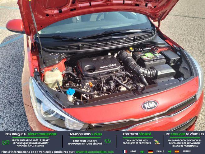 Kia Rio 1.0L T-GDi 100 ch BVM Rouge M�tallique de 2017