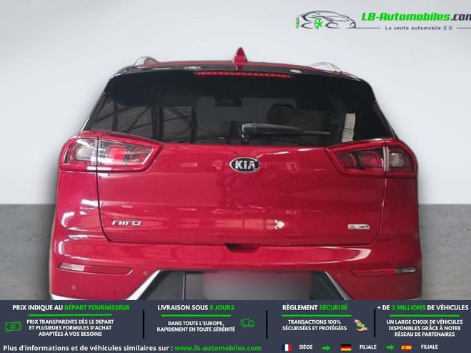 Kia Niro 1.6 GDi Hybride Rechargeable 141 ch BVA Rouge M�tallique de 2017