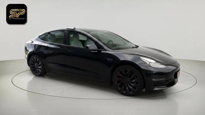 Tesla Model 3 * PERFORMANCE AWD 75KWH / 463 CH * AUTOM Noir de 2021