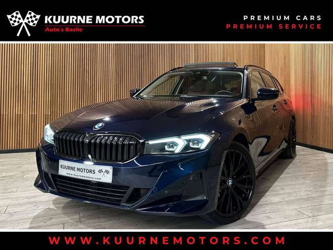 BMW Serie 3 318 dA Touring Alu19-Pano-Led-Leder-Pdc- Bleu M�tallis� de 