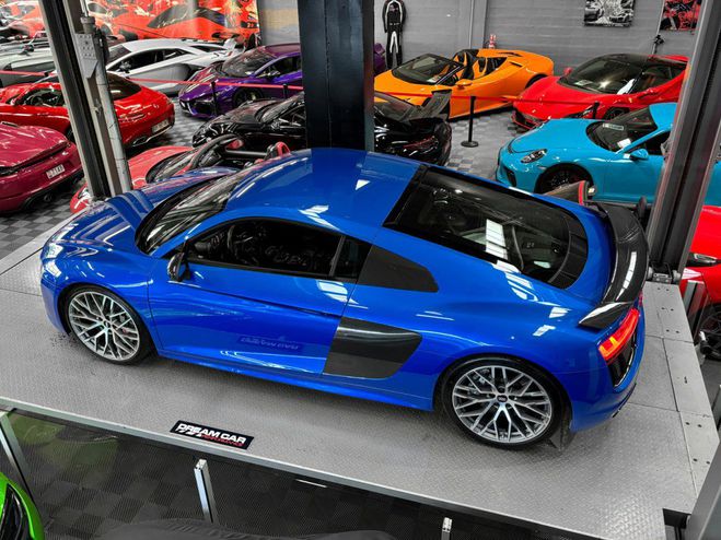 Audi R8 V10 PLUS 610cv - ENTRETIEN - PACK CARBON Bleu Ara m�tallis� de 2017