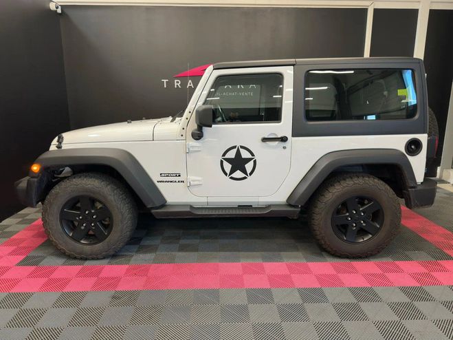 Jeep Wrangler Sport 2.8 CRD 200ch - DISTRIBUTION JOUR  Blanc de 2013