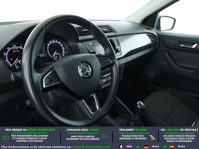 Skoda Fabia 1.0 TSI 95 ch BVM Bleu M�tallique de 2019