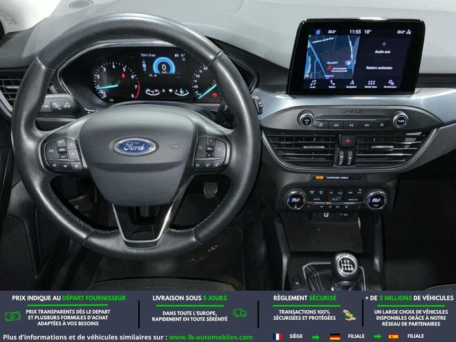 Ford Focus 1.0 EcoBoost 125 mHEV BVM Bleu M�tallique de 2019