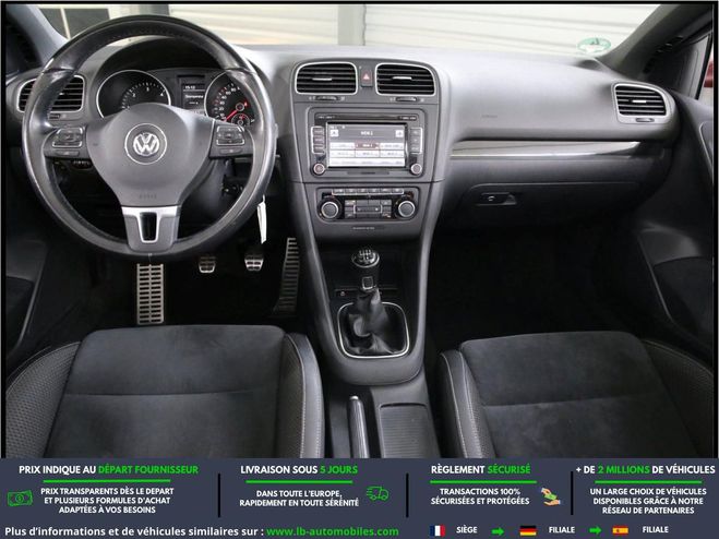 Volkswagen Golf 1.6 TDI 105 BVM Rouge M�tallique de 2012