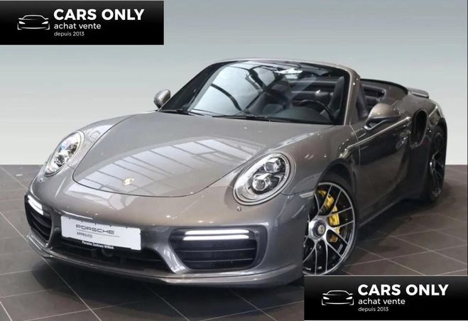 Porsche 911 CABRIOLET 991 3.8 TURBO 560 S BVA Gris de 2016