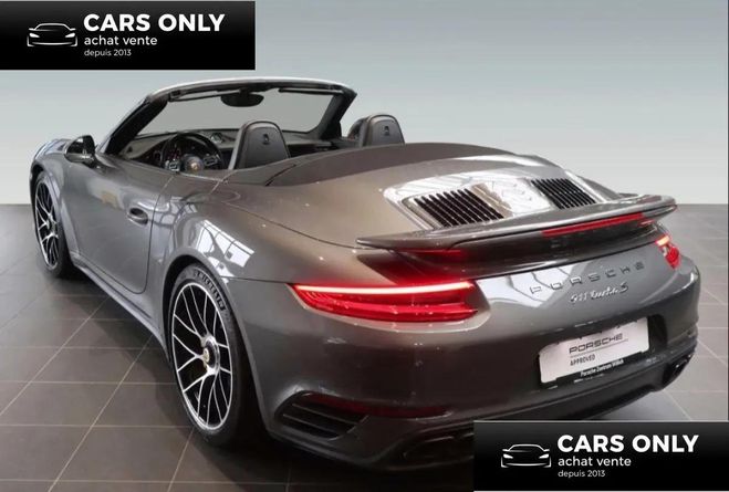 Porsche 911 CABRIOLET 991 3.8 TURBO 560 S BVA Gris de 2016