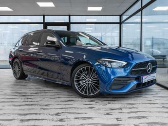  Voir d&eacute;tails -Mercedes Classe C Break 300 d - BVA 9G-Tronic AMG Line 4-M &agrave; T�tes (76)