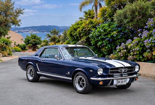 Ford Mustang 1965 enti�rement restaur� � l?origine Bleu Fonc� de 1965