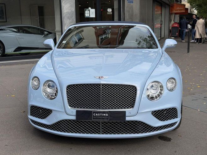 Bentley Continental Convertible 6.8i - BVA CABRIOLET . BLEU CLAIR de 2016