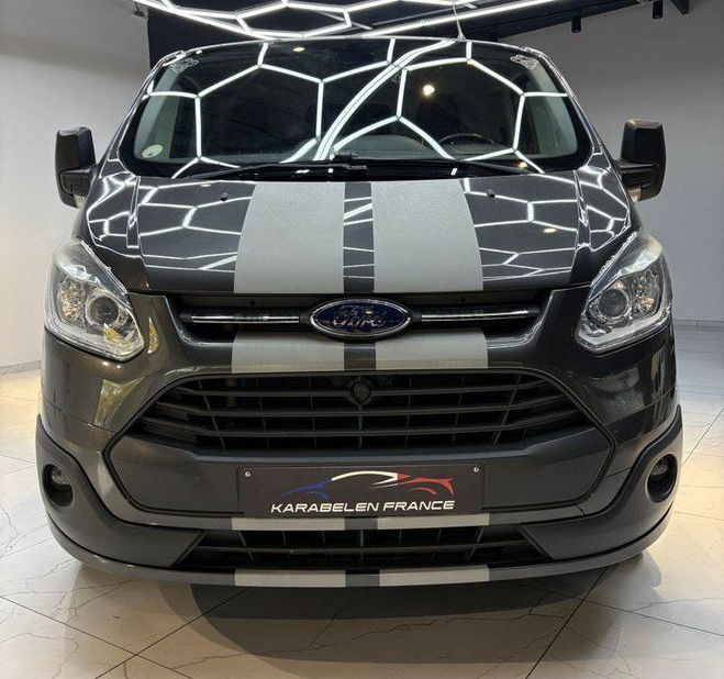 Ford Transit Custom 2.2TDCi 125ch 3Pl Double cabine S Gris de 2016