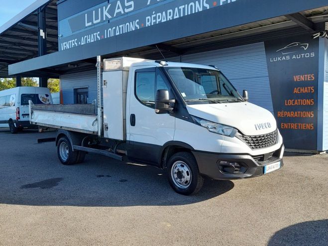 Iveco Daily CHASSIS CABINE 35C16 BENNE  COFFRE QUAD- Blanc de 2021