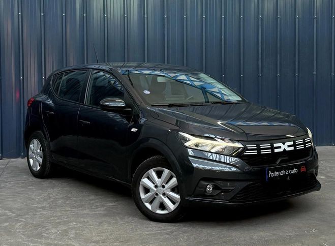 Dacia Sandero 1.0 TCE 90 - Garantie 1 an - Ethanol - C Noir de 2023
