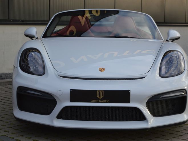 Porsche Boxster Spyder 3.8i 375 ch Boite m�ca - 12.000 k blanc carrara metallis� de 2016