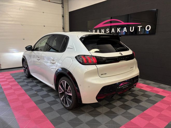 Peugeot 208 100ch GT Line EAT8 COURROIE FAITE CARPLA Blanc de 2020