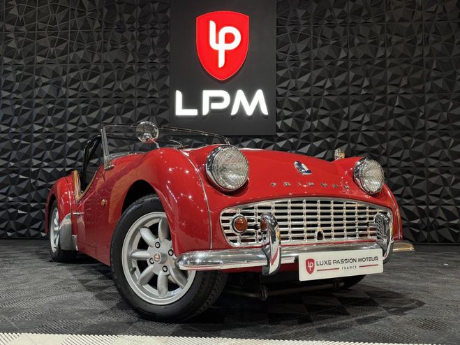 Triumph TR3 A A overdrive 2.0 130ch BVM restauration ROUGE de 1961