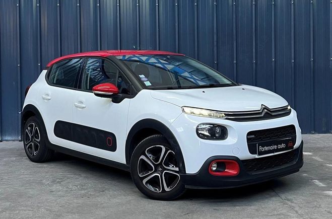 Citroen C3 110 SHINE BVA - Garantie 1 An - Suivi co Blanc de 2017