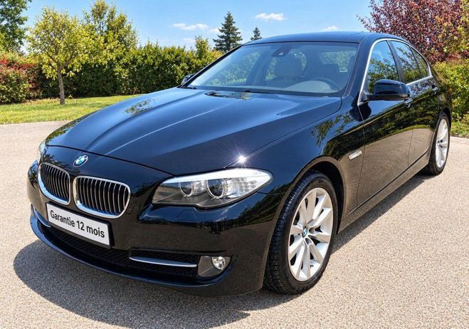 BMW Serie 5 V (F10) 525d 204ch Luxe 6 cylindres Nomb Noir de 2011