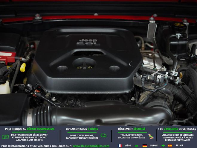 Jeep Wrangler 2.0 l T 272 ch 4x4 BVA Rouge de 2020