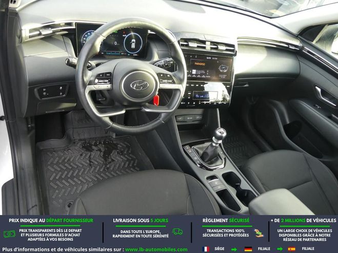 Hyundai Tucson 1.6 T-GDI 150 Hybrid 48V BVM Blanc de 2021