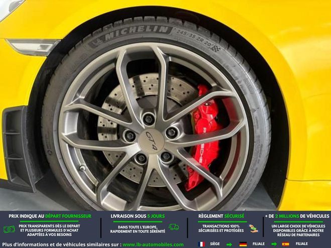 Porsche Cayman GT4 4.0i 420 ch Jaune M�tallique de 2020