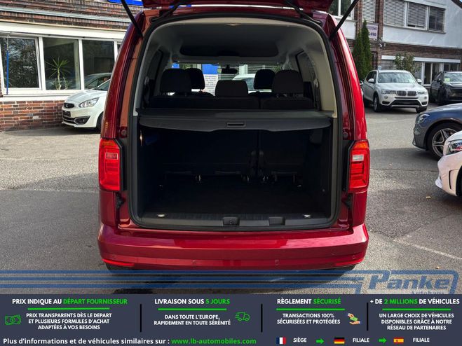 Volkswagen Caddy 1.4 TSI 125 BVA Rouge M�tallique de 2016