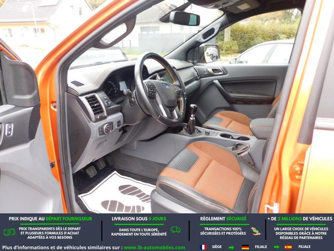 Ford Ranger 2.2 TDCi 160 BVM DOUBLE CABINE Orange M�tallique de 2019
