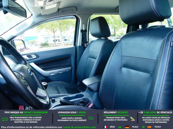 Ford Ranger 2.2 TDCi 160 BVM DOUBLE CABINE Noir M�tallique de 2015