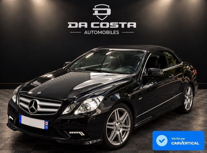 Mercedes Classe E D�capotable 3.0 350 CDI Noir M�tallis� de 2012