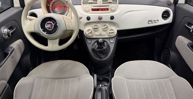 Fiat 500 1.2 70 Lounge Toit Panoramique Blanc de 2013