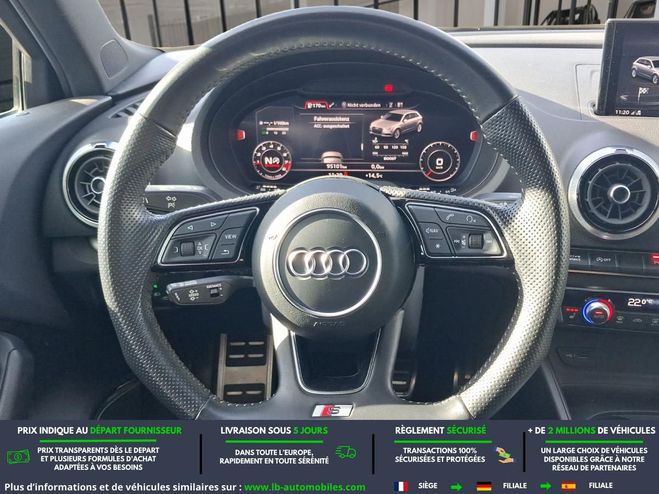Audi S3 2.0 TFSI 300 BVA Noir M�tallique de 2019