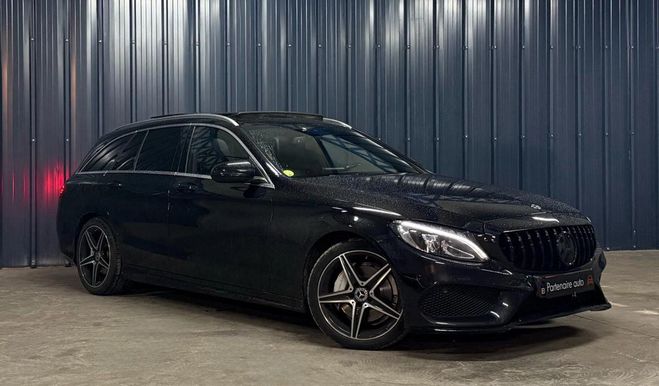 Mercedes Classe C 2.0 200 D - Garantie 1 an - AMG Line - S Noir de 2018