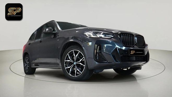 BMW X3 XDRIVE20D M SPORT 190 CH * BVA8 * CUIR * Gris de 2023