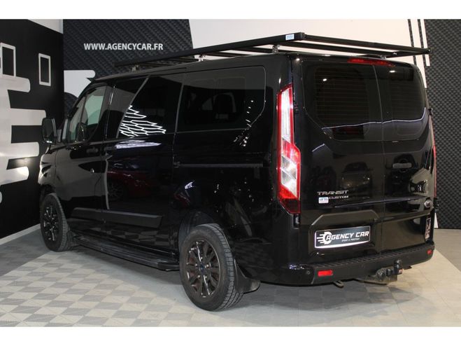 Ford Transit CUSTOM 8 PLACES - TRANSPORT PMR - RAMPE  NOIR de 2020