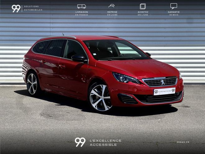Peugeot 308 SW GT 205CH LED ANGLE MORT LIVRAISON REP LQV - ROUGE ULTIMATE de 2016