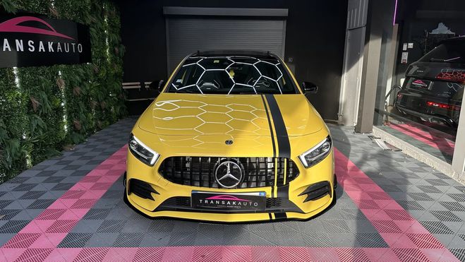 Mercedes Classe A AMG 2.0i 306ch 4-MATIC Suivi Pack aero B Jaune de 2019