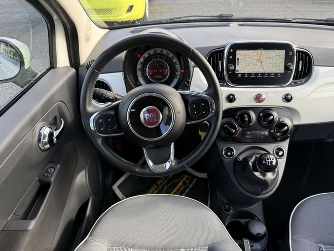 Fiat 500 MY17 1.2 69 ch Lounge blanc de 2018