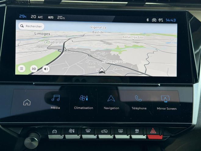 Peugeot 408 Hybrid 145 e-DCS6 GT bleu de 2025