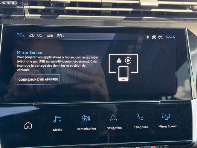 Peugeot 408 Hybrid 145 e-DCS6 GT bleu de 2025
