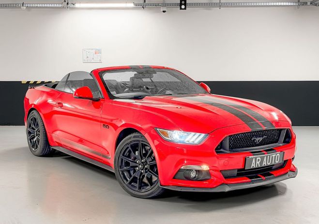 Ford Mustang GT 5.0 V8 421 ch ? Cabriolet BVA 64 000  Rouge de 2017