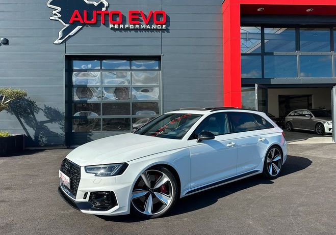 Audi RS4 AVANT V6 2.9 TFSI 450 ch Tiptronic 8 Blanc de 2018