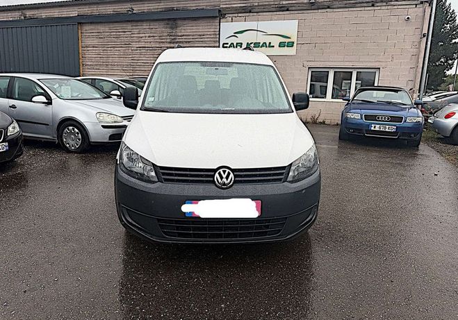 Volkswagen Caddy 1.6 TDI 75CH BLUEMOTION TECHNOLOGY TRAMP Blanc de 2011