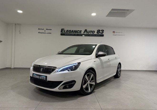 Peugeot 308 2.0 BLUEHDI 150CH GT LINE S&S 5P SUIVI C Blanc de 2017