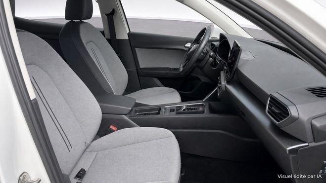 Seat Leon 1.0 eTSI - 110 - BV DSG 7 Style - JA16 - Blanc Candy de 2024