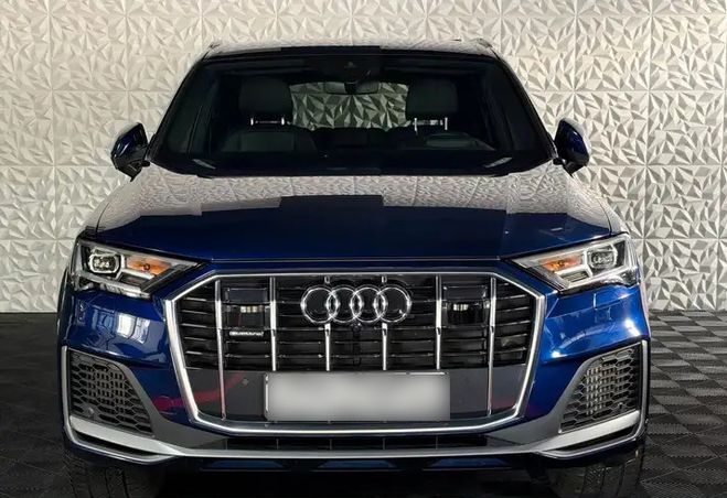 Audi Q7 55 TFSI quattro S line bleu de 2022