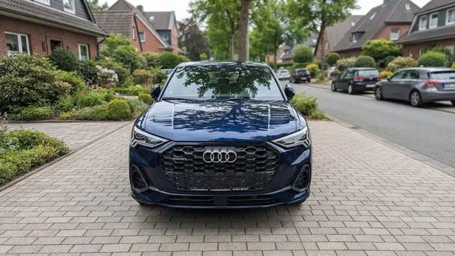 Audi Q3 40 TDI quattro S line bleu de 2023